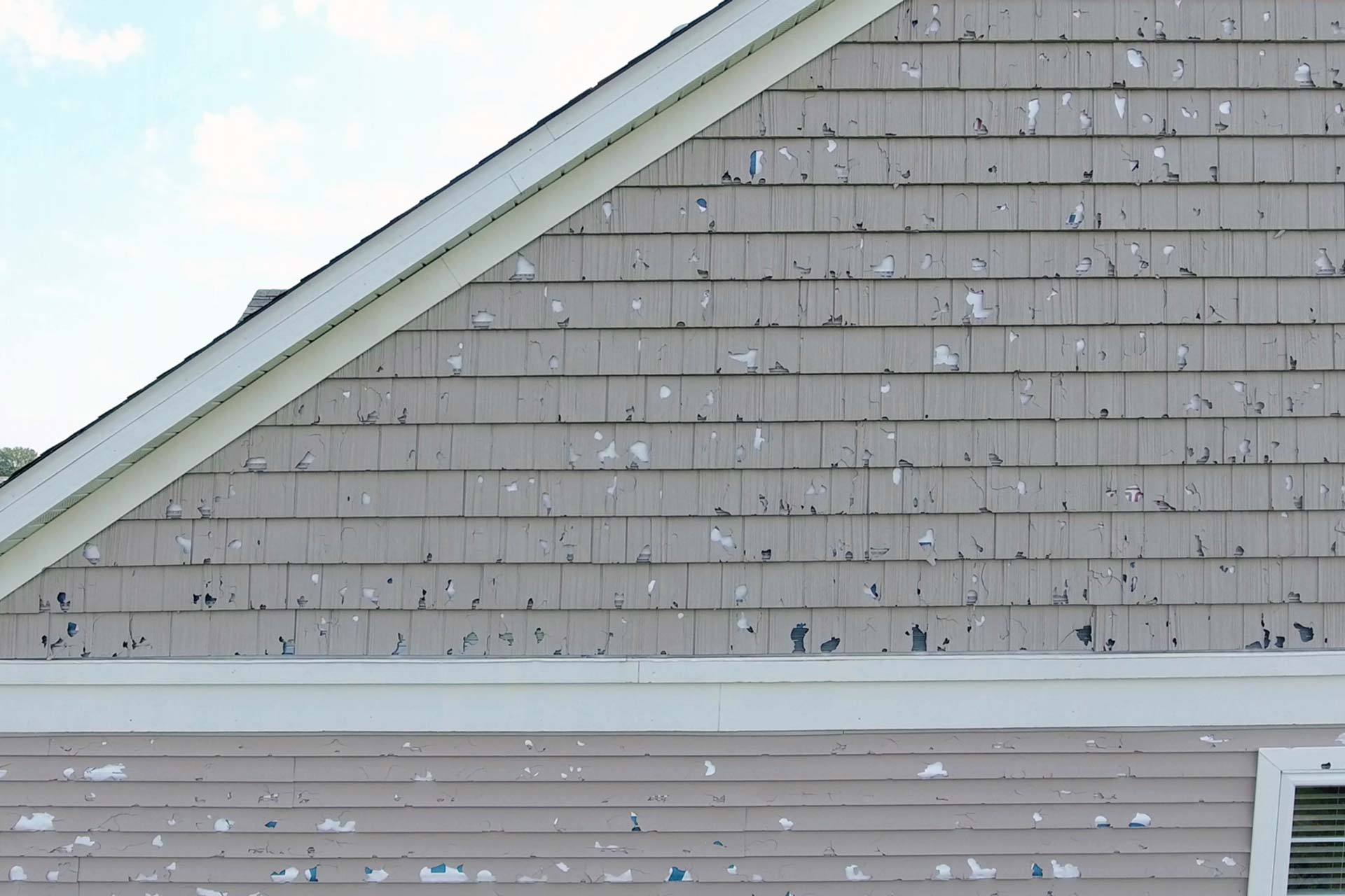 How Hail & Wind Damages Your Home's Siding